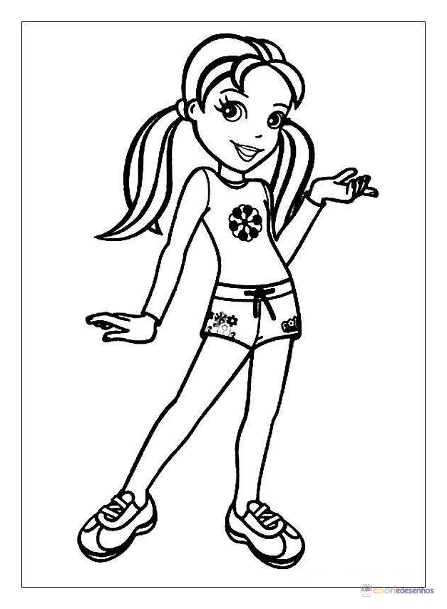 Polly Pocket para colorir