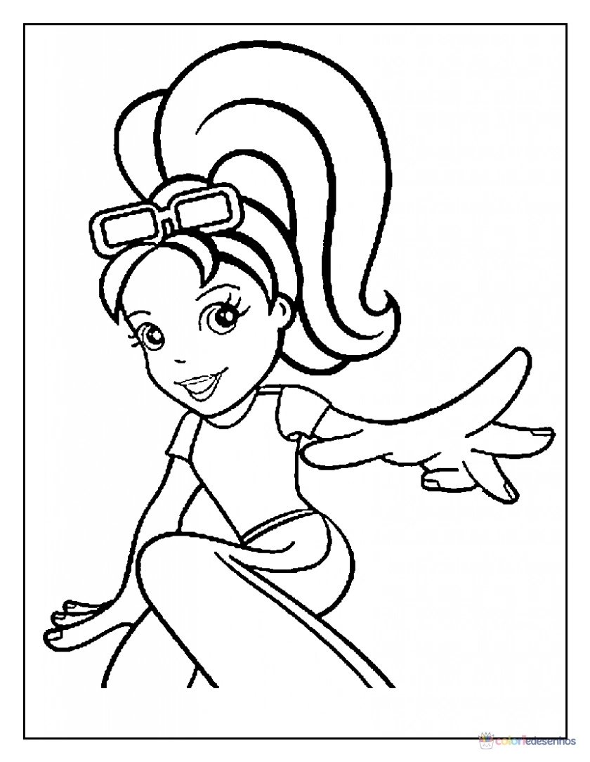 Polly Pocket para colorir