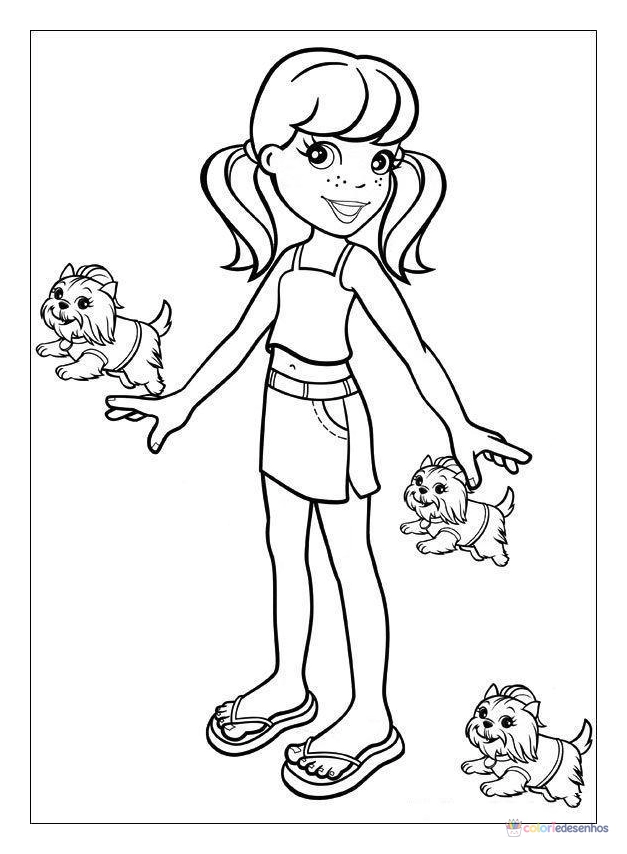 Polly Pocket para colorir