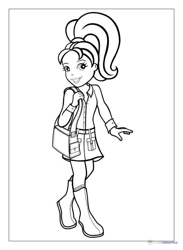 Polly Pocket para colorir