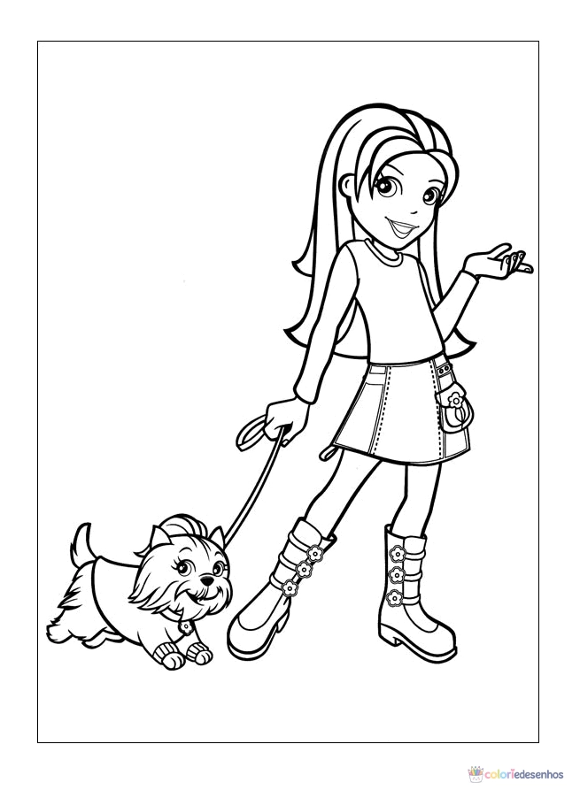 Polly Pocket para colorir