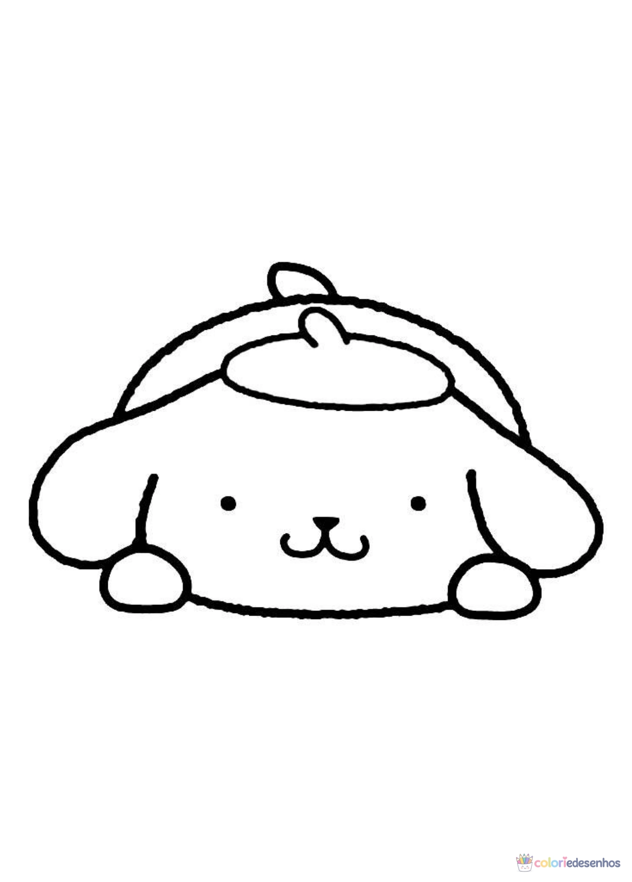 Pompompurin para imprimir e colorir para colorir