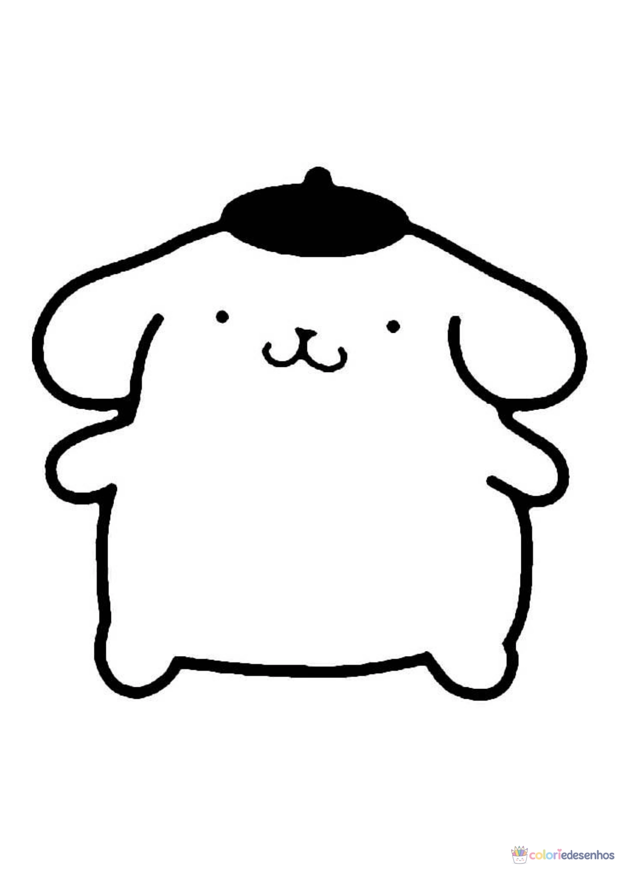 Pompompurin para imprimir e colorir para colorir