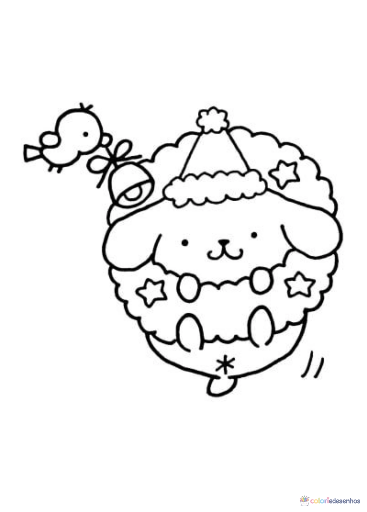 Pompompurin para imprimir e colorir para colorir
