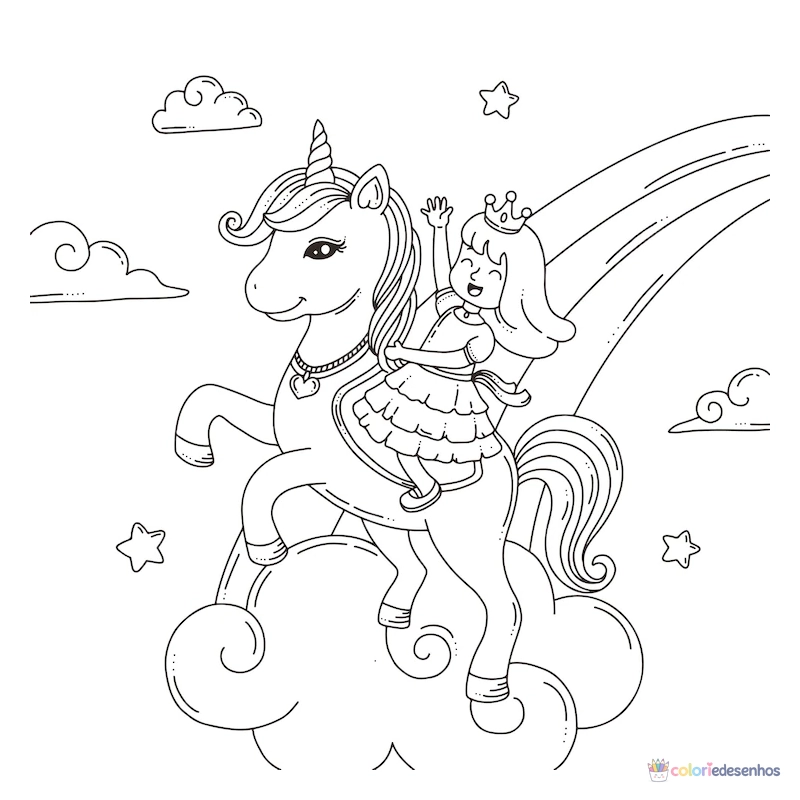 Princesas para colorir