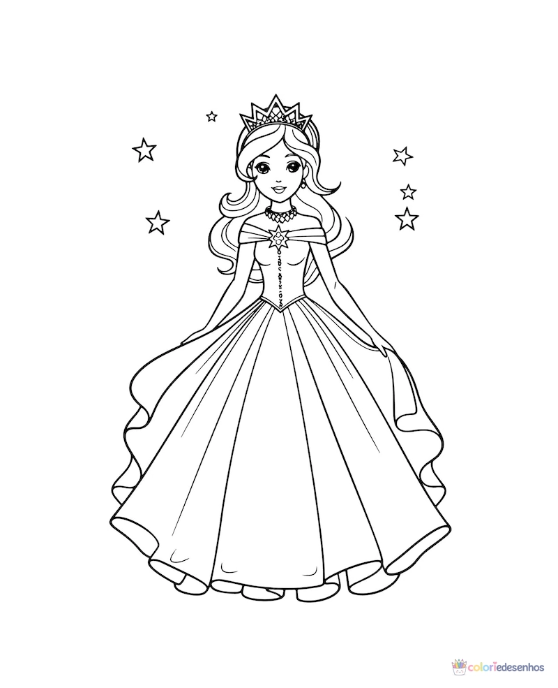 Princesas para colorir