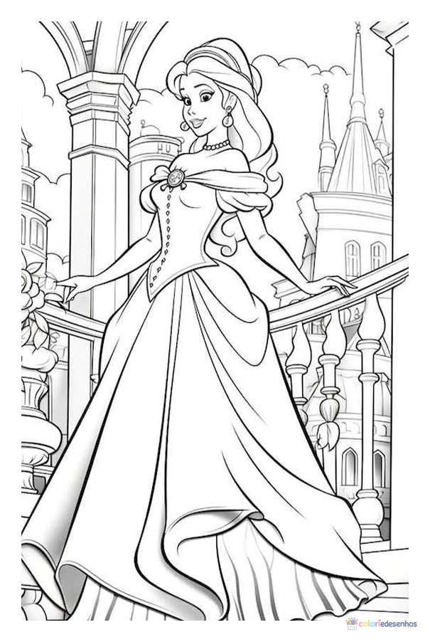 Princesas para colorir