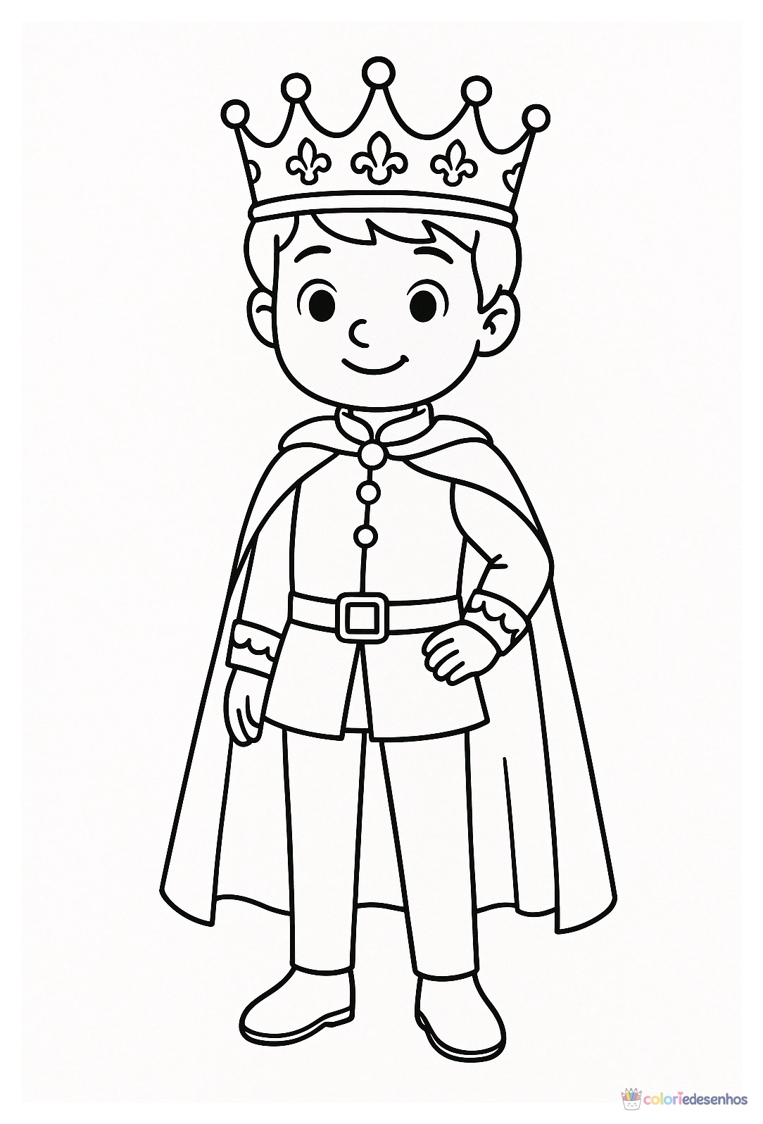 Desenhos de Príncipe para colorir
