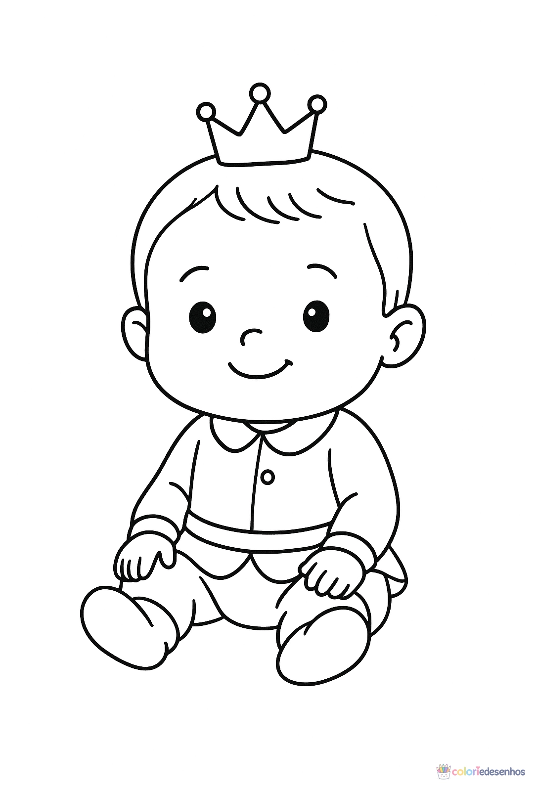 Príncipe para colorir