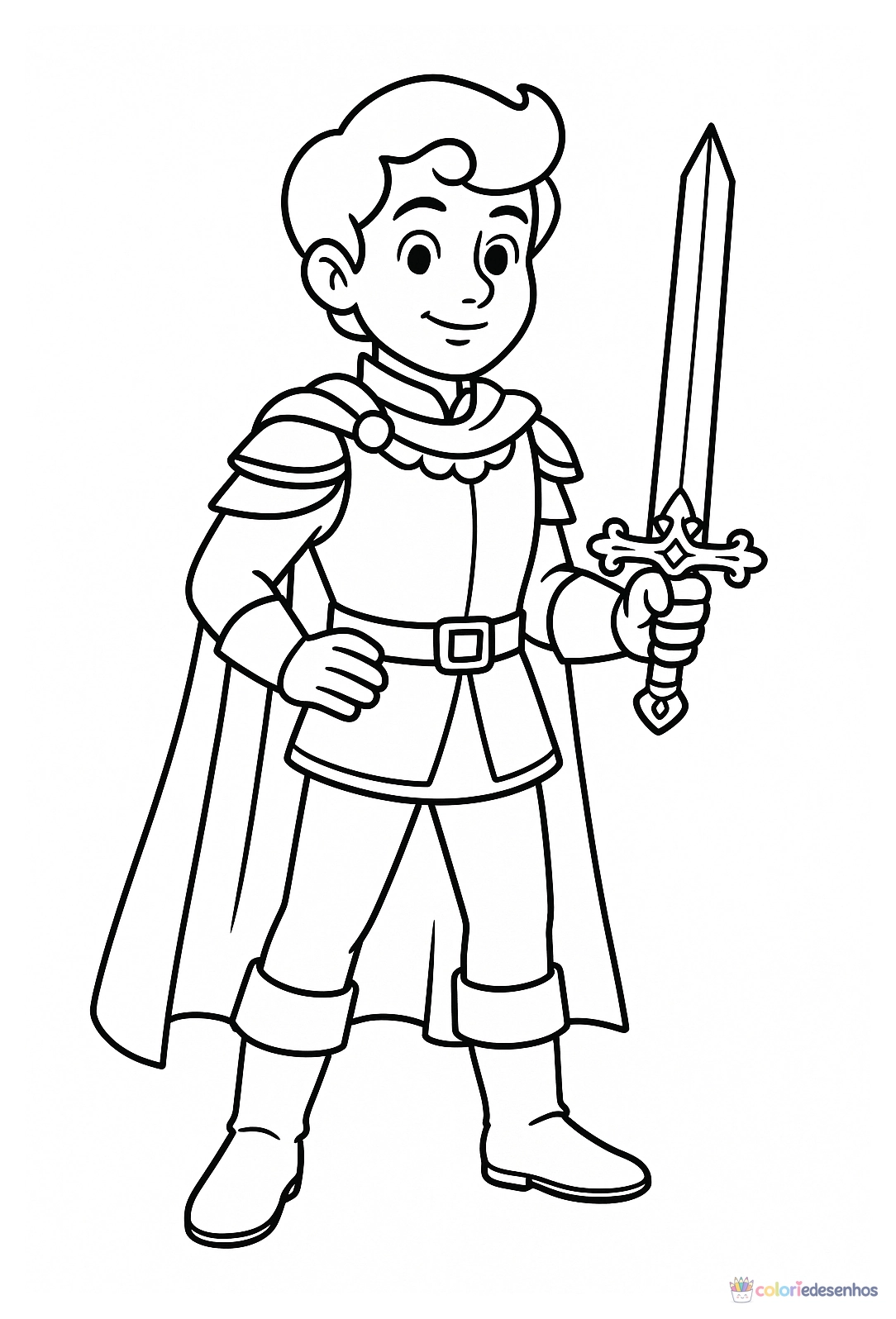 Príncipe para colorir