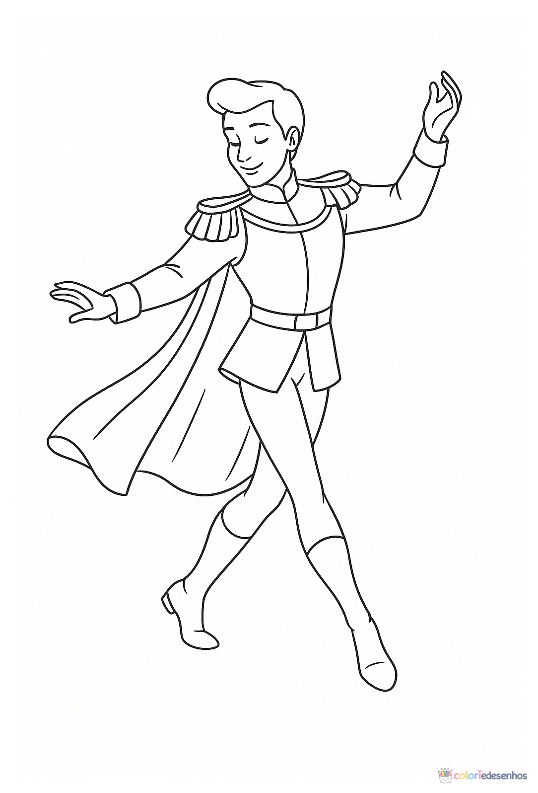 Príncipe para colorir