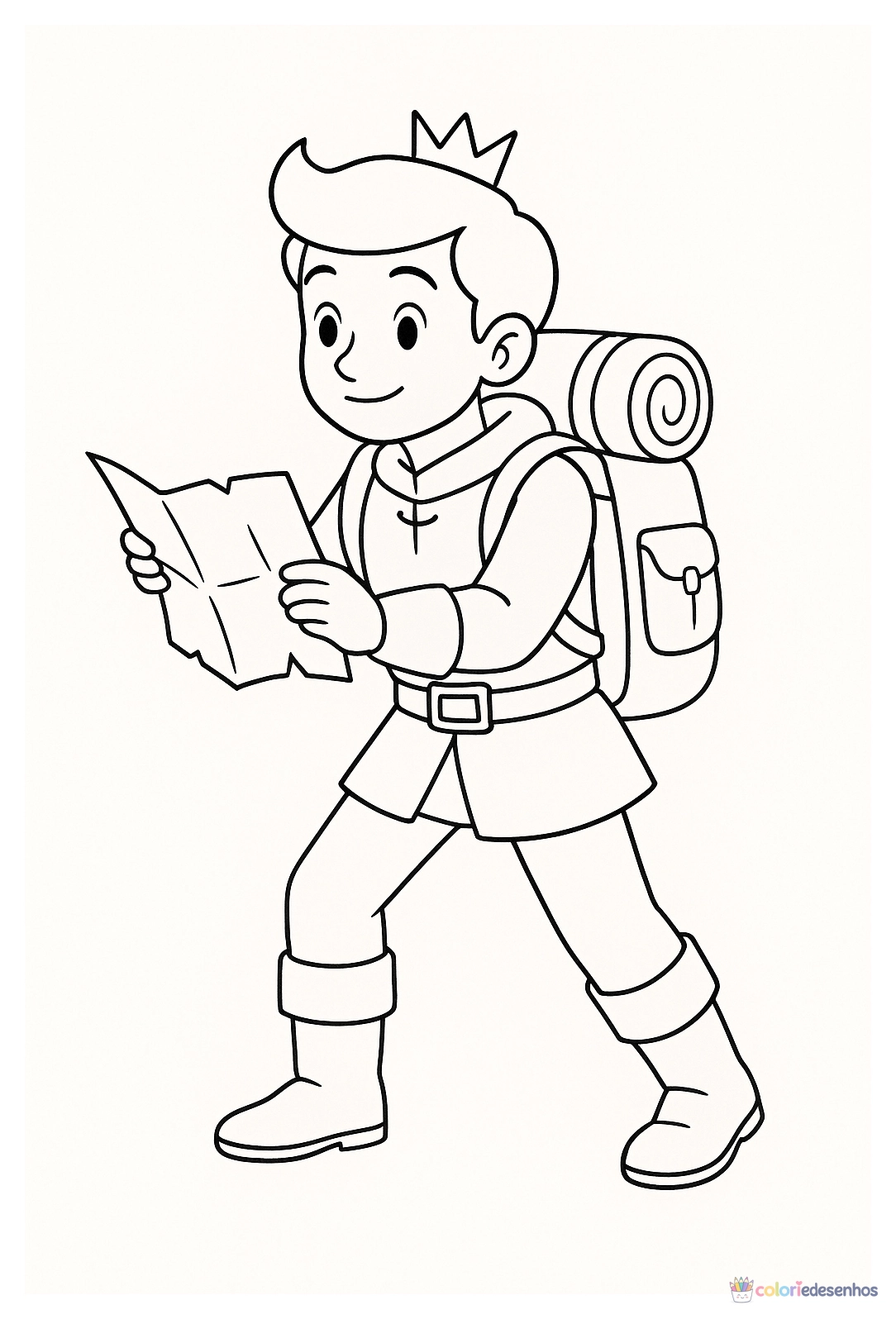 Príncipe para colorir