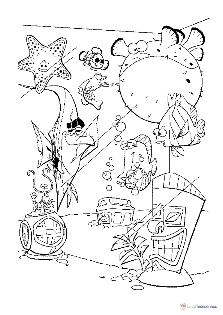 Procurando Nemo para colorir