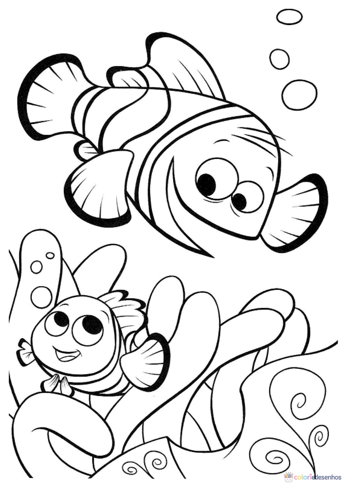Procurando Nemo para colorir