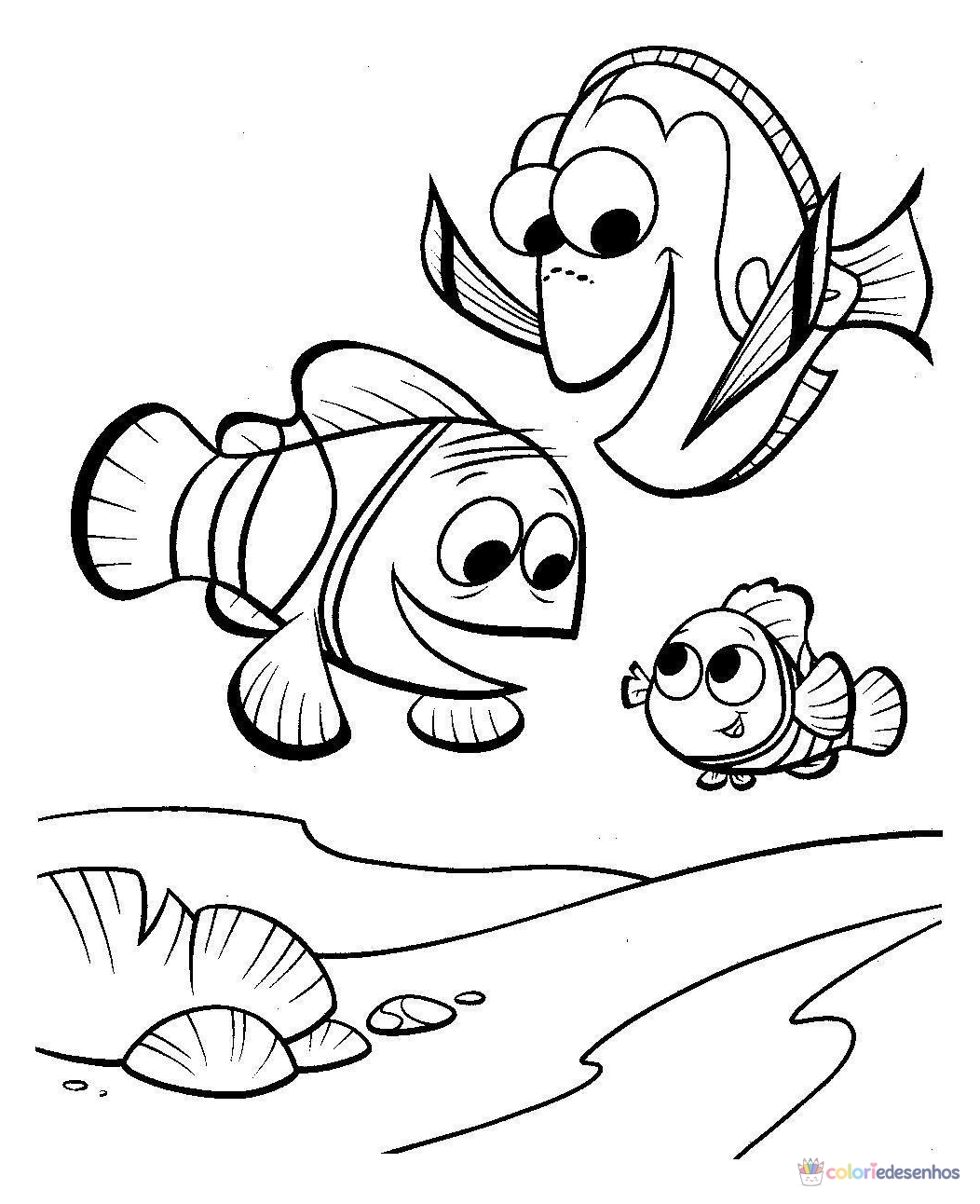 Procurando Nemo para colorir