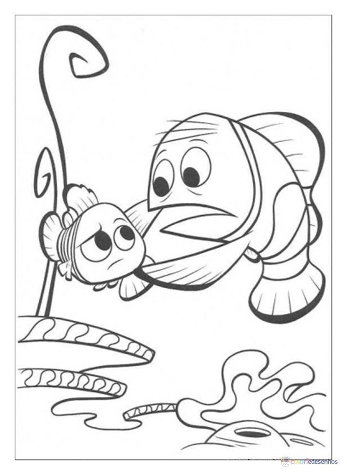 Procurando Nemo para colorir