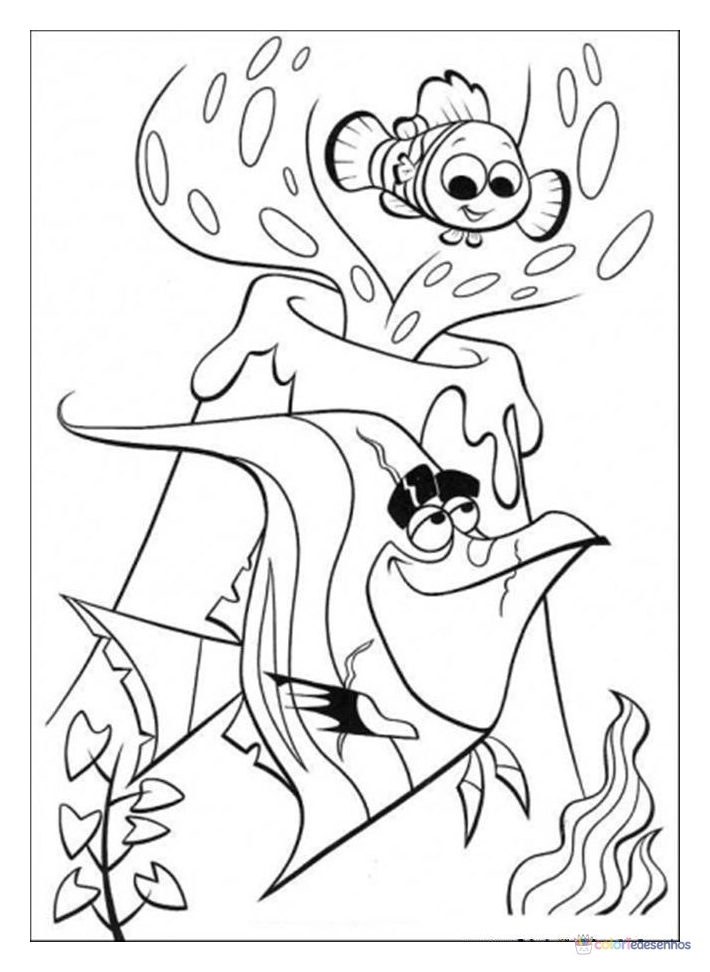 Procurando Nemo para colorir