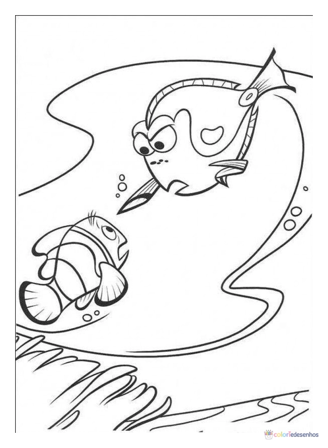 Procurando Nemo para colorir