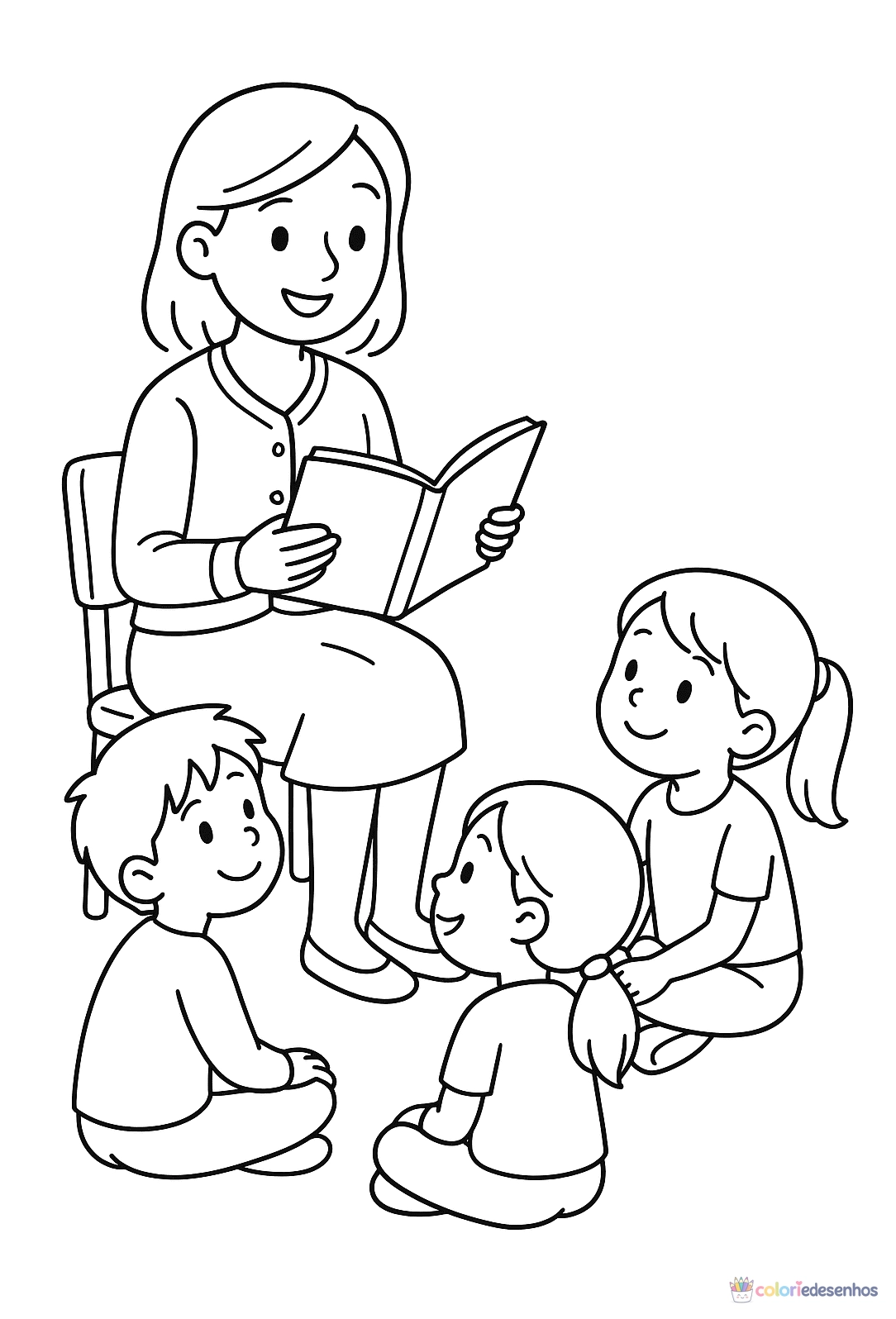 Desenhos de Professores para colorir