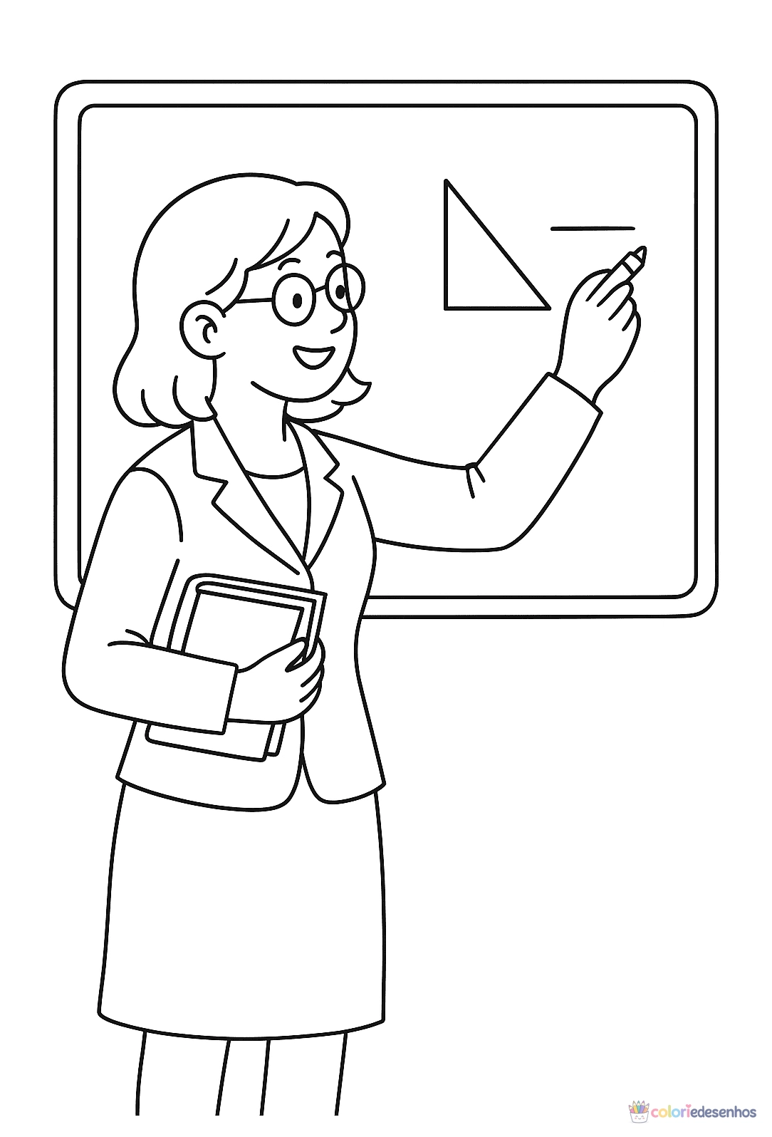 Professor para colorir