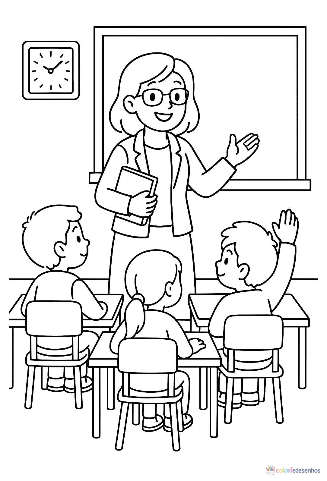 Professor para colorir