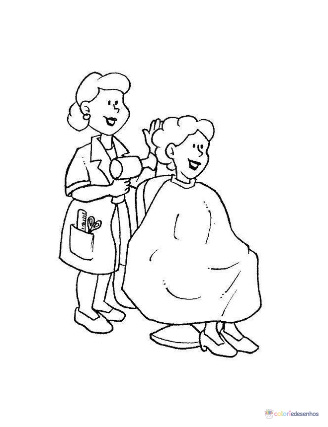 Desenhos de Profissões para colorir