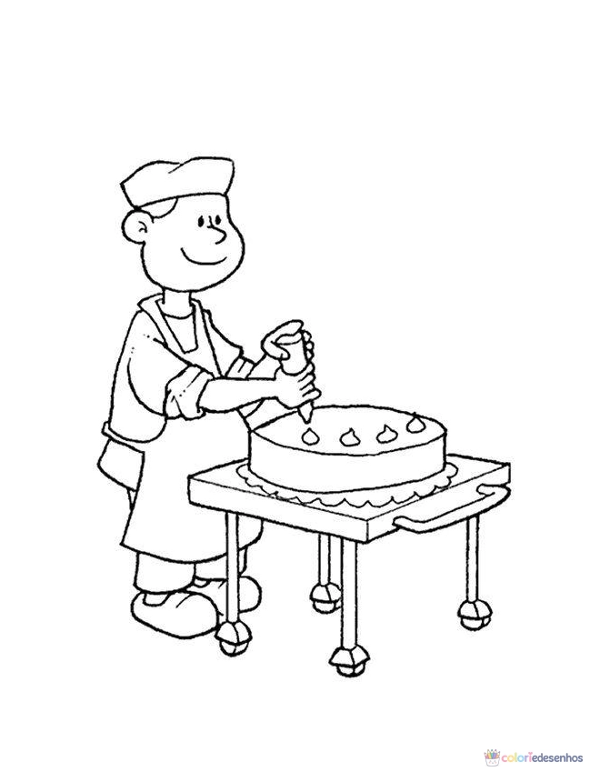 Profissões para colorir