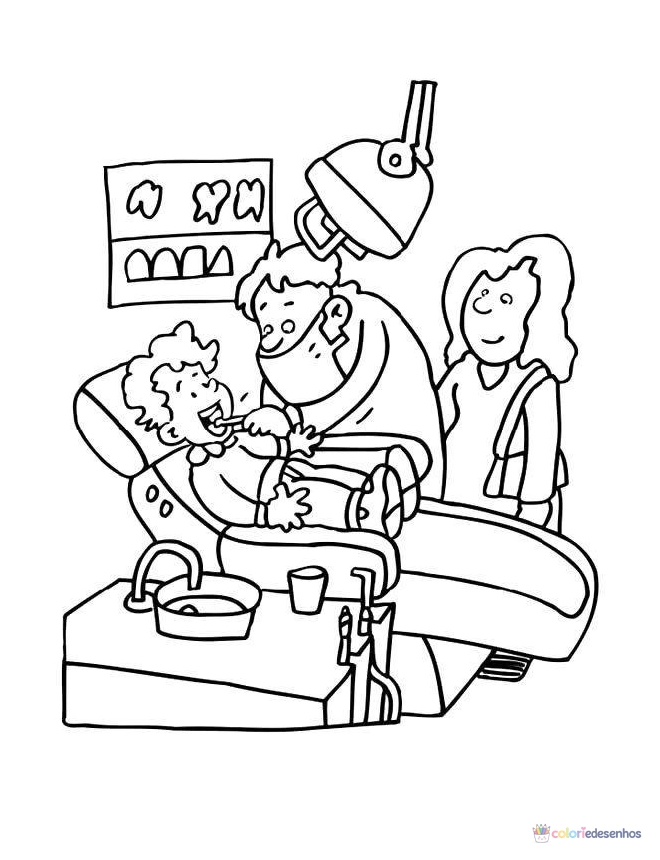 Profissões para colorir