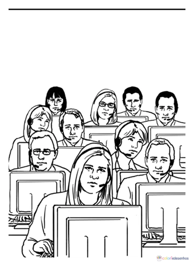 Profissões para colorir