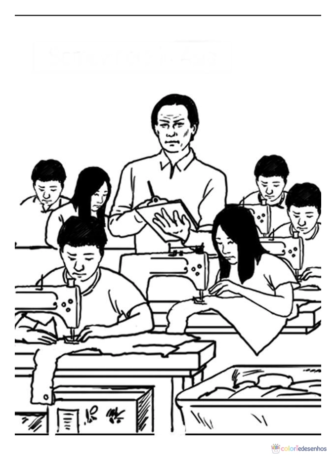 Profissões para colorir