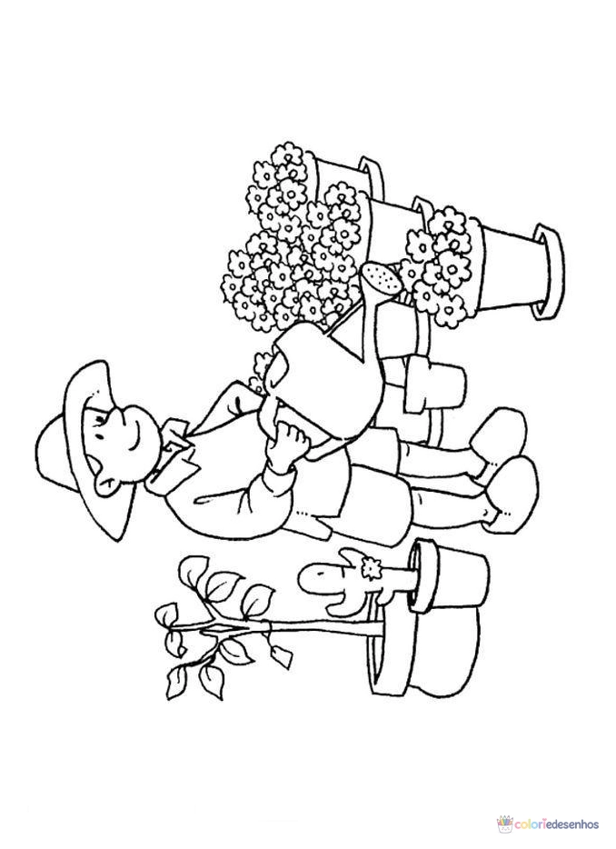 Profissões para colorir