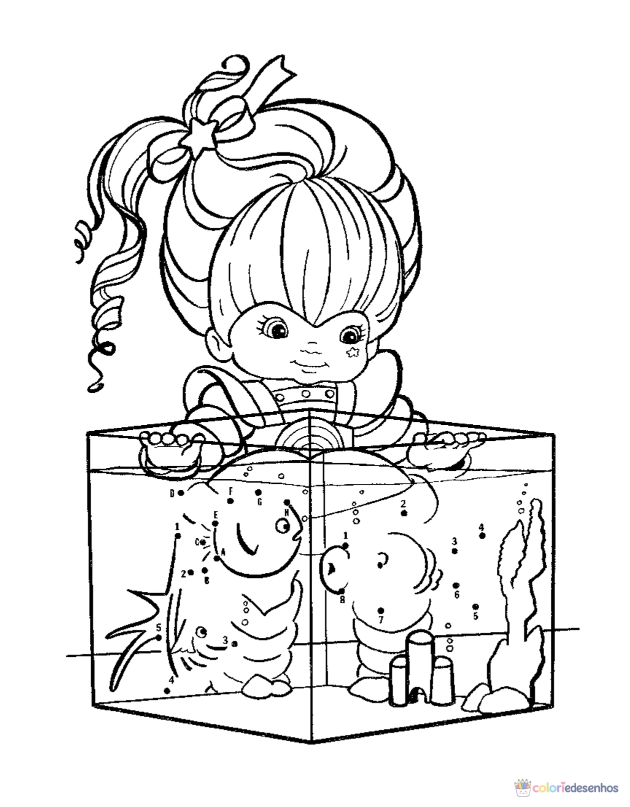 Desenhos de Rainbow Brite para colorir
