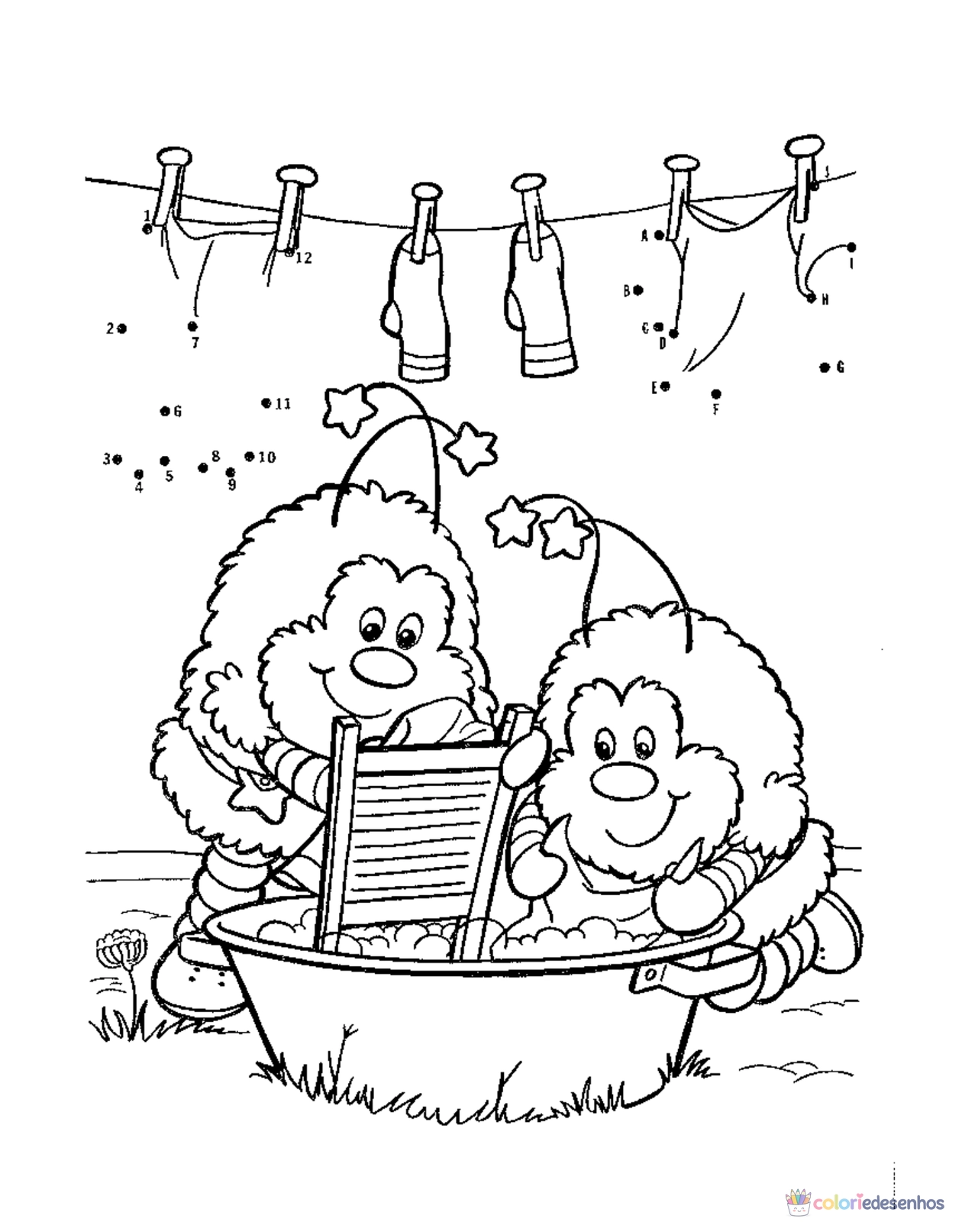 Rainbow Brite para imprimir e colorir para colorir