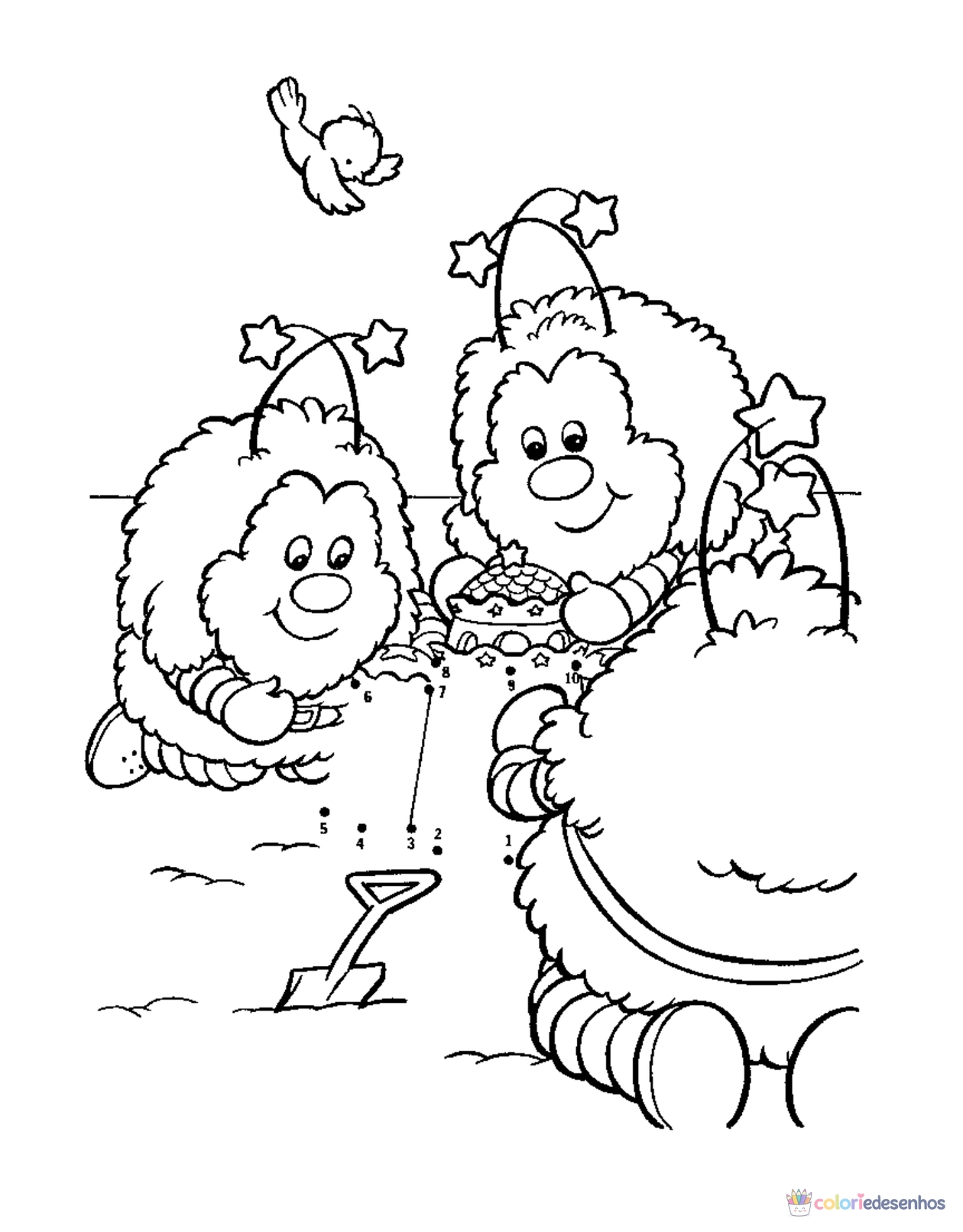 Rainbow Brite para imprimir e colorir para colorir