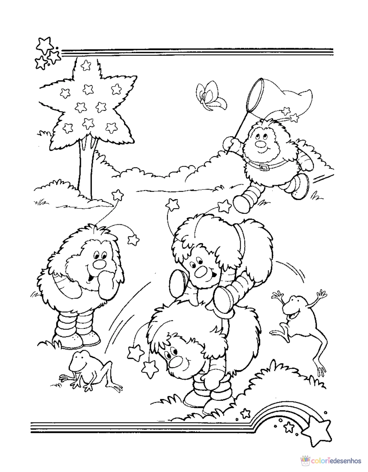 Rainbow Brite para imprimir e colorir para colorir