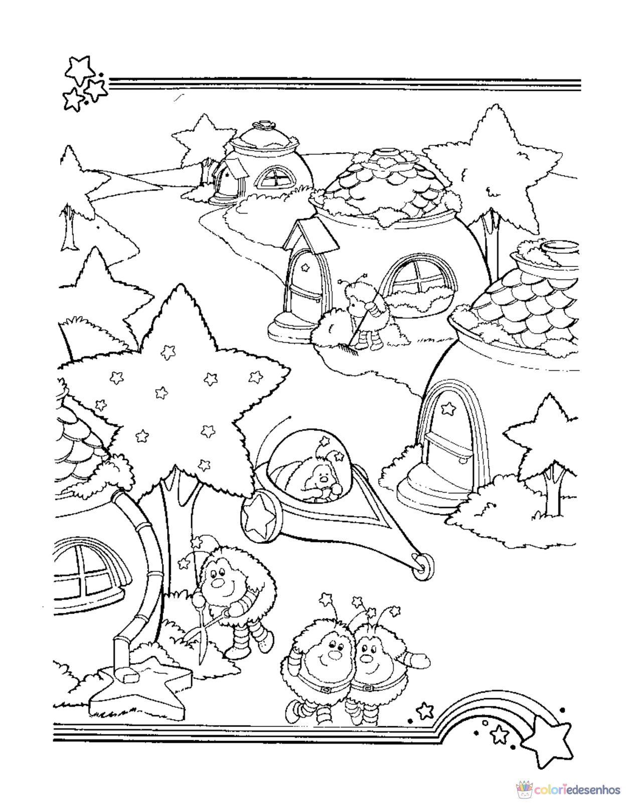 Rainbow Brite para imprimir e colorir para colorir