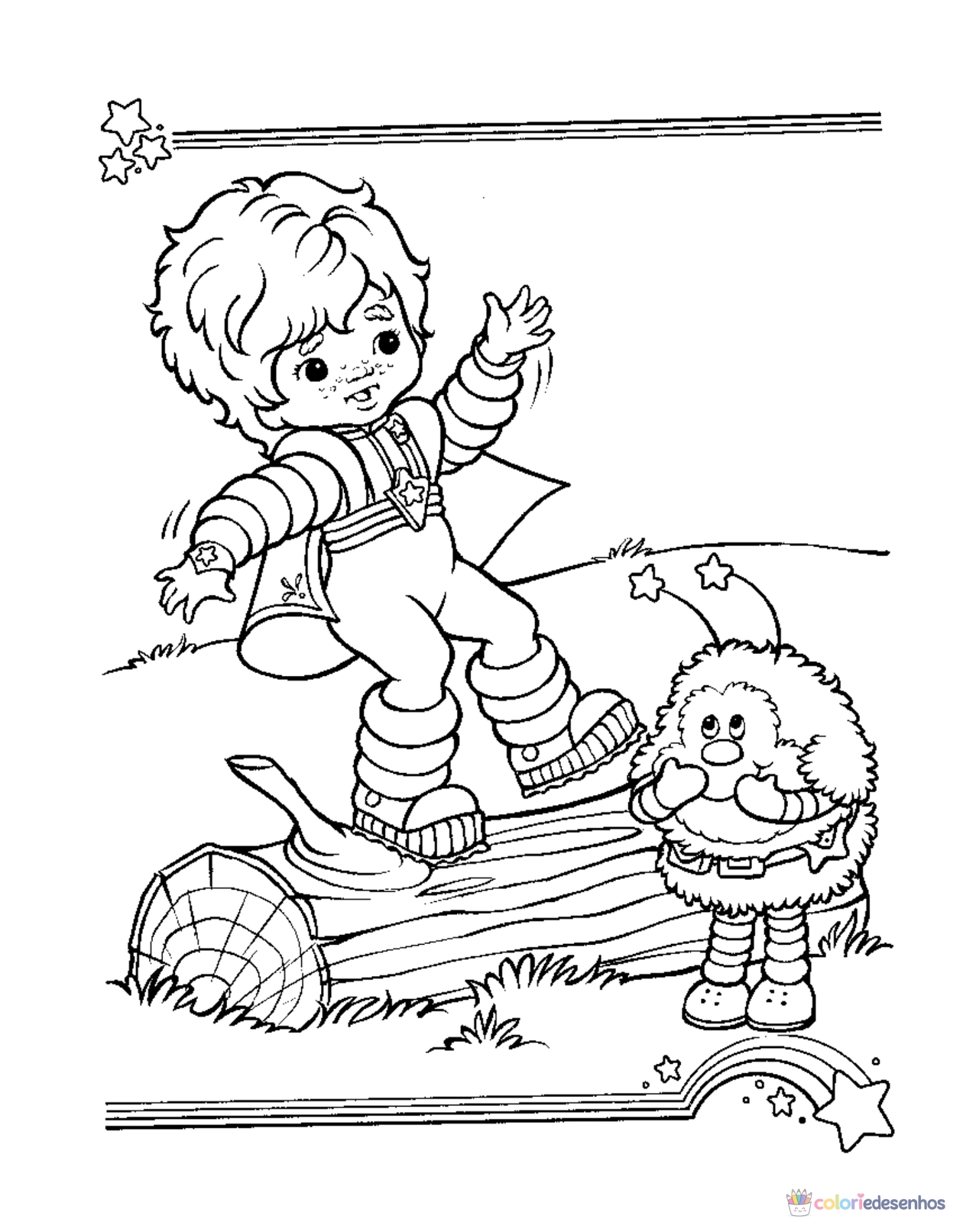Rainbow Brite para imprimir e colorir para colorir