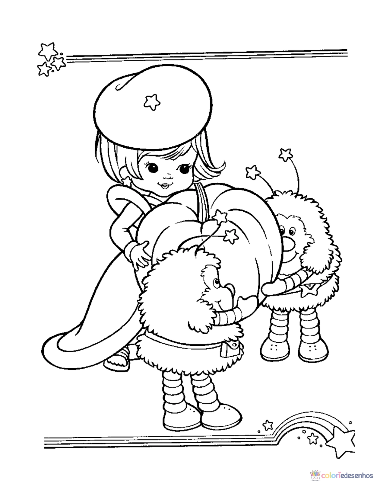 Rainbow Brite para imprimir e colorir para colorir
