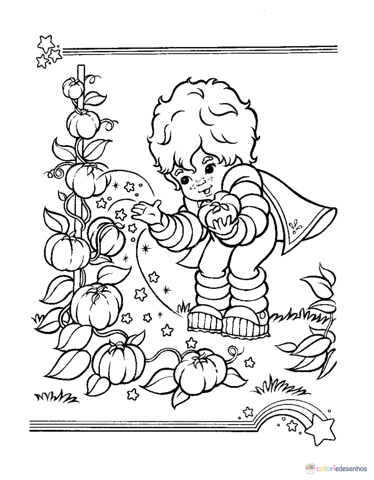 Rainbow Brite para imprimir e colorir para colorir
