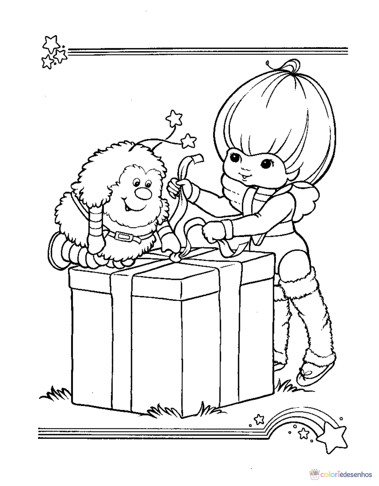 Rainbow Brite para imprimir e colorir para colorir