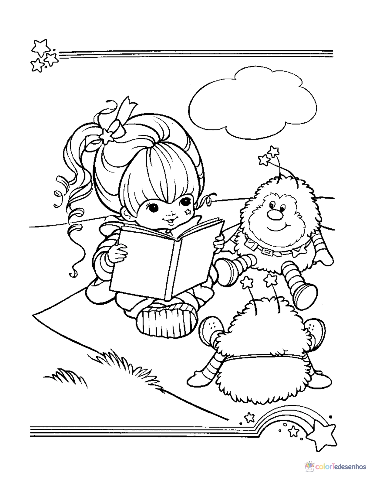 Rainbow Brite para imprimir e colorir para colorir
