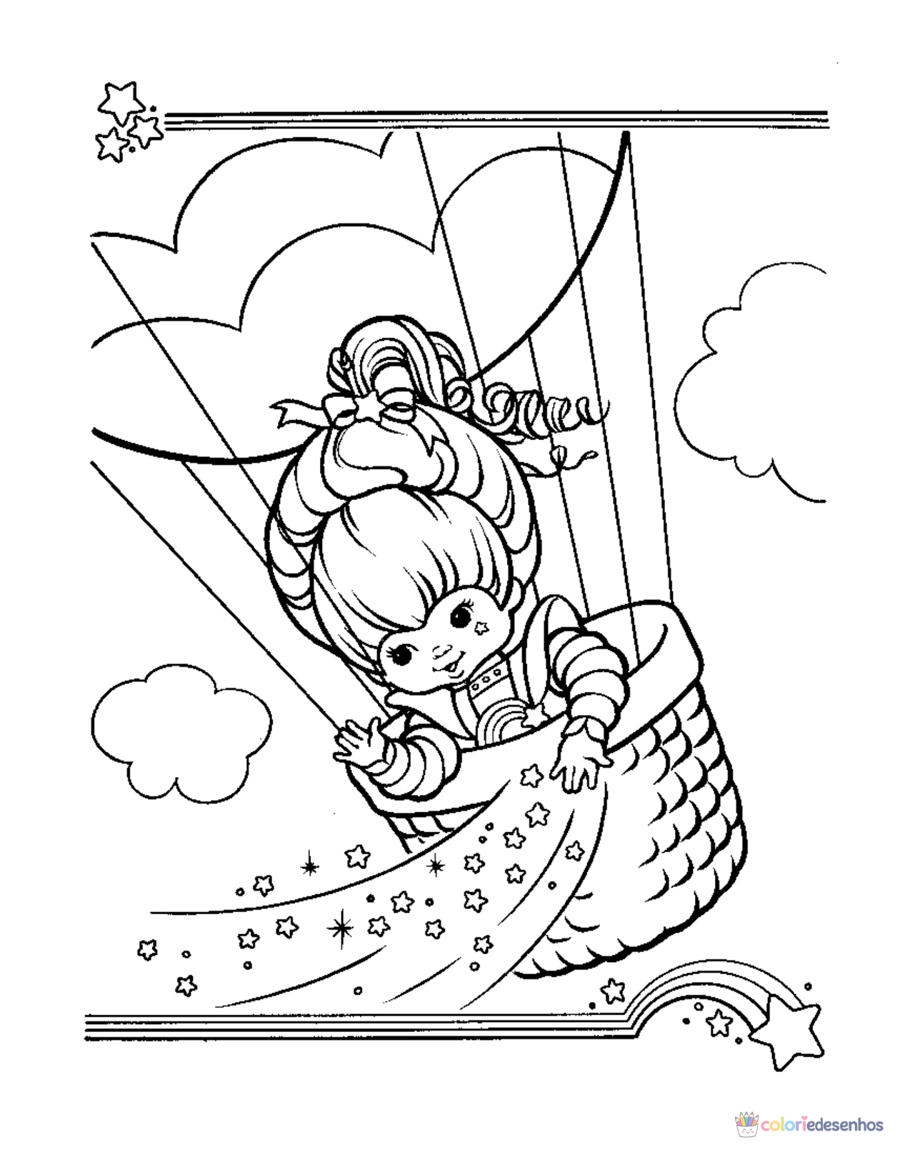 Rainbow Brite para imprimir e colorir para colorir