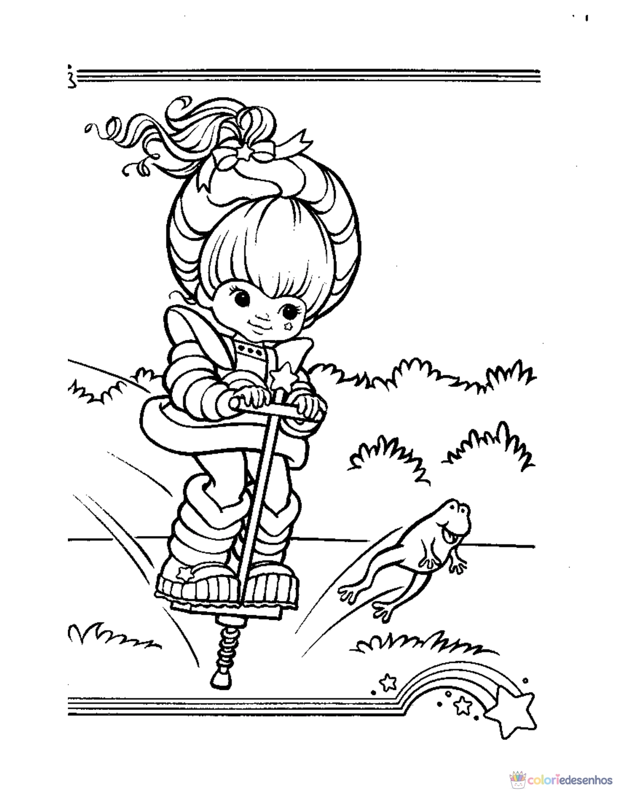 Rainbow Brite para imprimir e colorir para colorir