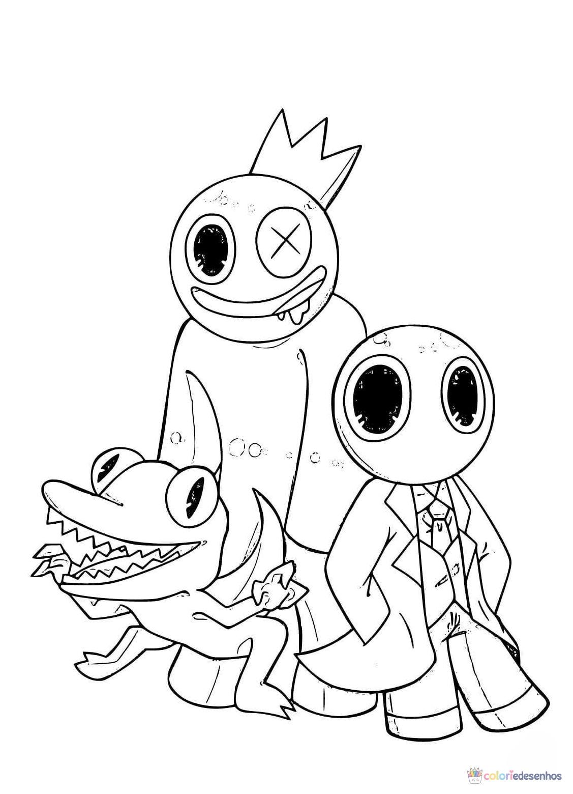 Rainbow Friends para colorir
