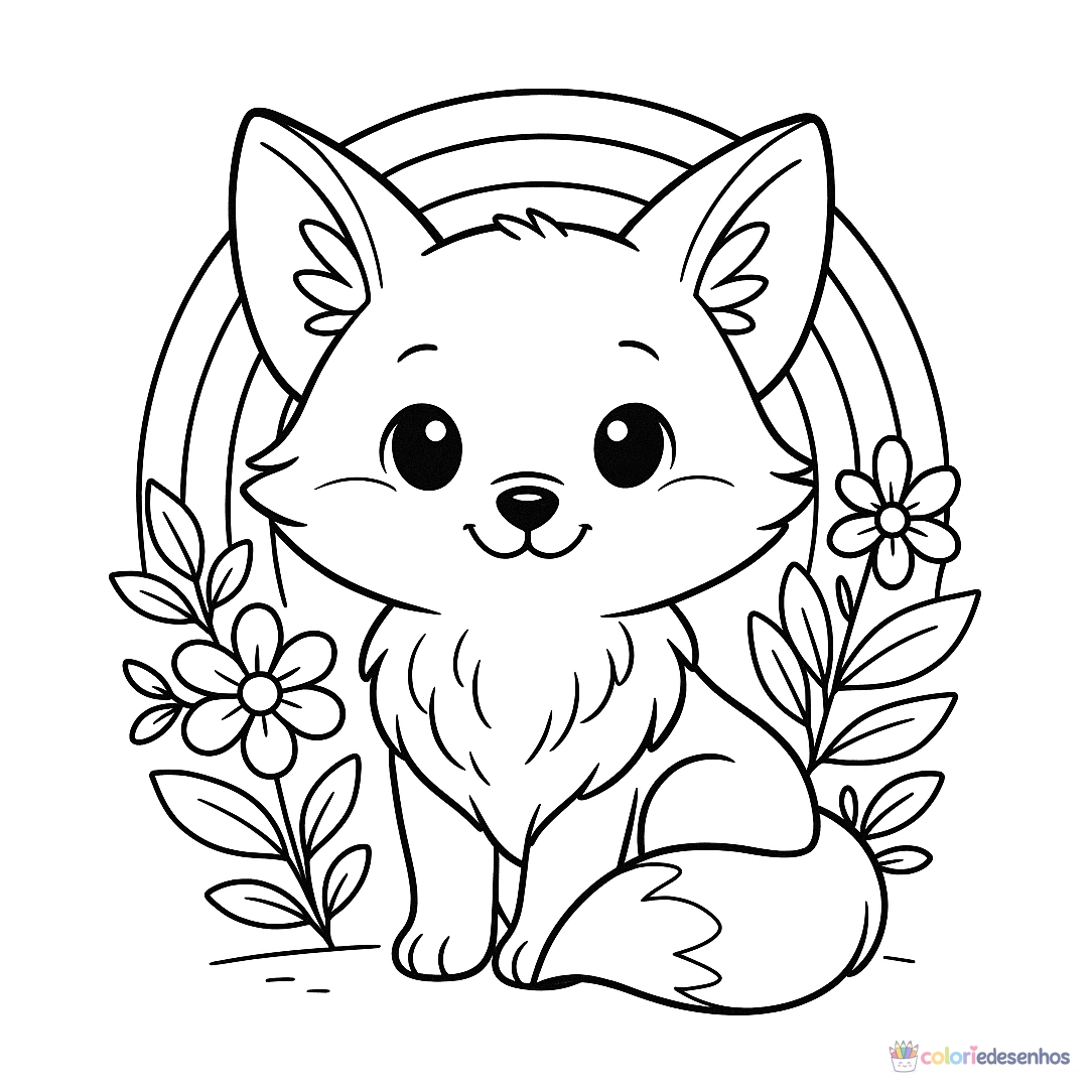 Desenhos de Raposa para colorir
