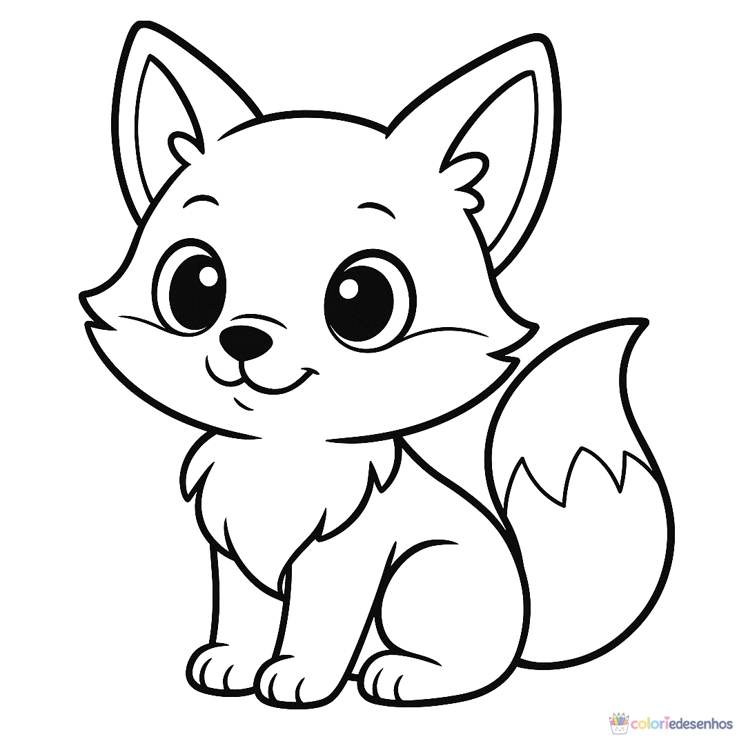 Raposa para colorir