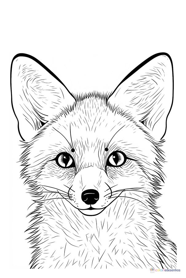 Raposa para colorir