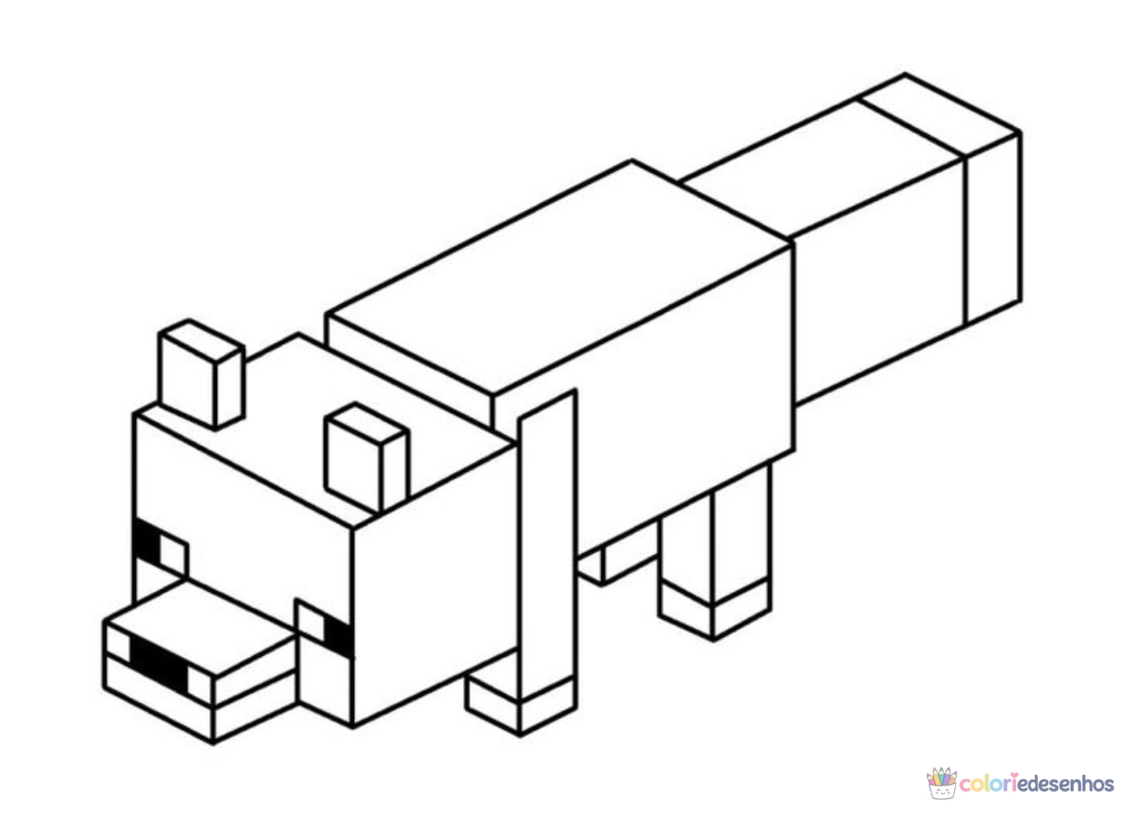 Minecraft para imprimir e colorir para colorir
