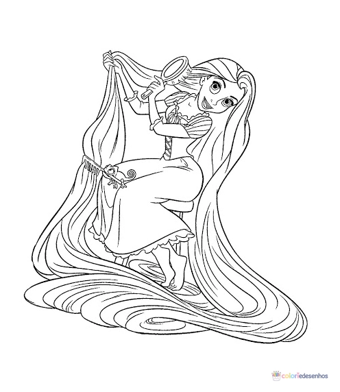Rapunzel (Rapumzel) para colorir