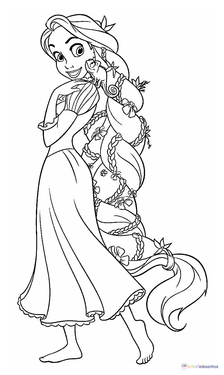 Rapunzel (Rapumzel) para colorir